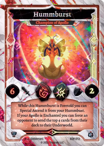 Hummburst - Champion of Apollo (EOP-012), Elestrals Premier Packs — Elestrals card price