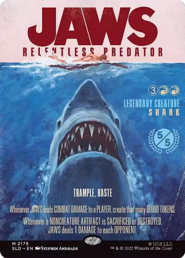 Jaws, Relentless Predator (2175), Secret Lair Drop Series — Magic card price