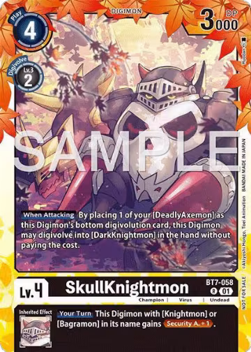 SkullKnightmon (Regulation Battle Vol. 3 Winner) (BT7-058 R), Next Adventure — Digimon card price