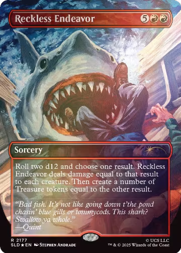 Reckless Endeavor (Rainbow Foil) (2177), Secret Lair Drop Series — Magic card price