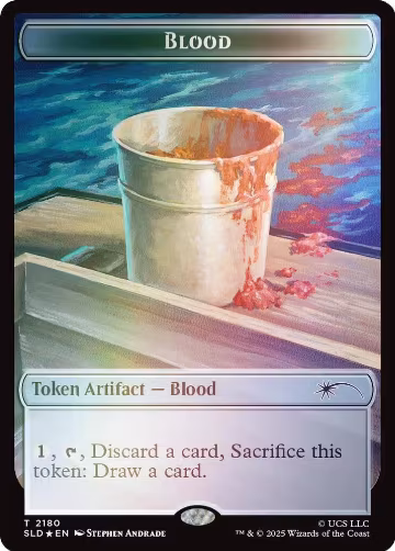 Blood Token (Rainbow Foil) (2180), Secret Lair Drop Series — Magic card price