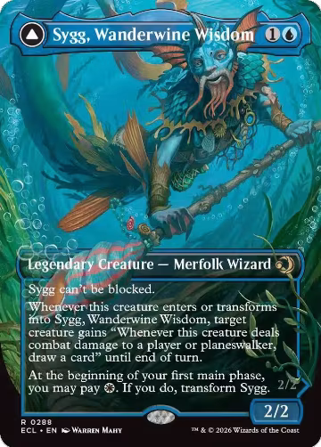 Sygg, Wanderwine Wisdom (Borderless) (288), Lorwyn Eclipsed — Magic card price
