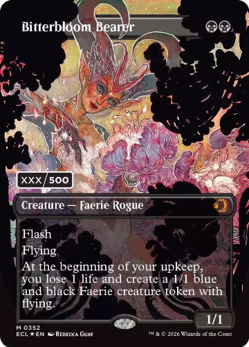 Bitterbloom Bearer (Borderless) (Serial Numbered) (352), Lorwyn Eclipsed — Magic card price