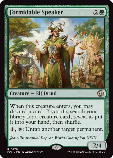 Formidable Speaker (176), Lorwyn Eclipsed — Magic card price