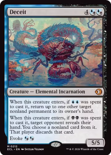 Deceit (212), Lorwyn Eclipsed — Magic card price