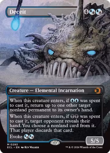 Deceit (Borderless) (293), Lorwyn Eclipsed — Magic card price
