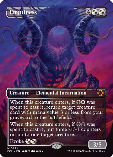 Emptiness (Borderless) (294), Lorwyn Eclipsed — Magic card price