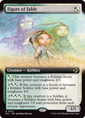 Figure of Fable (Extended Art) (372), Lorwyn Eclipsed — Magic card price