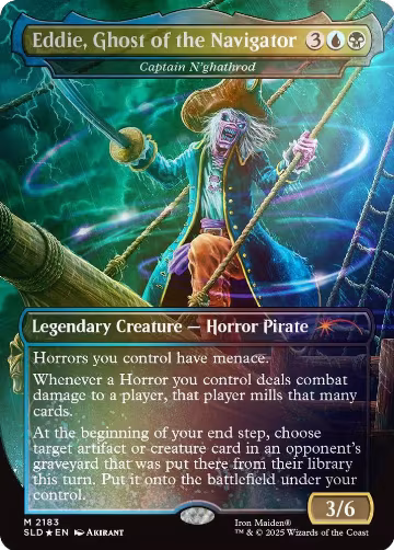 Eddie, Ghost of the Navigator - Captain N'ghathrod (Rainbow Foil) (2183), Secret Lair Drop Series — Magic card price