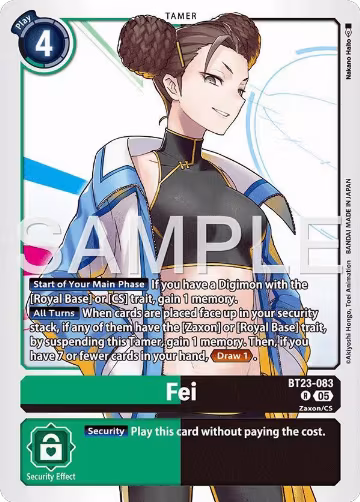 Fei (BT23-083 R), Hackers' Slumber — Digimon card price