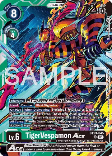 TigerVespamon ACE (BT23-045 SR), Hackers' Slumber — Digimon card price