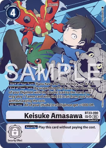 Keisuke Amasawa (SP) (BT23-090 SR) — card price