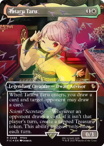 Tataru Taru (Borderless) (Chocobo Track Foil) (466), Commander: FINAL FANTASY — Magic card price