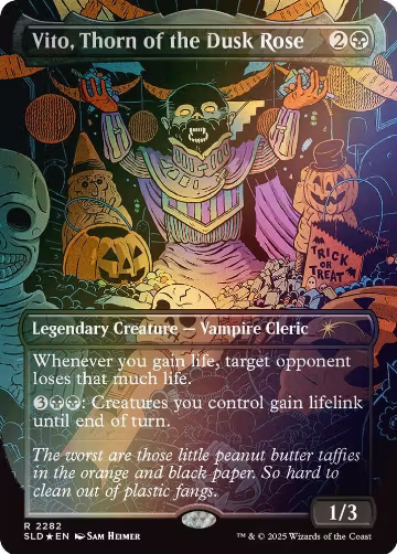 Vito, Thorn of the Dusk Rose (Rainbow Foil) (2282), Secret Lair Drop Series — Magic card price