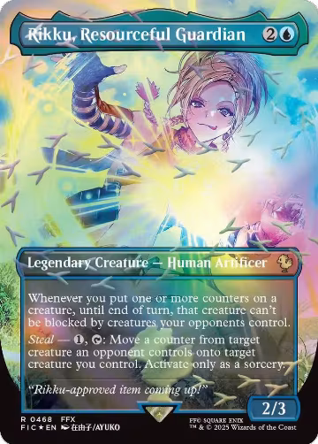 Rikku, Resourceful Guardian (Borderless) (Chocobo Track Foil) (468), Commander: FINAL FANTASY — Magic card price