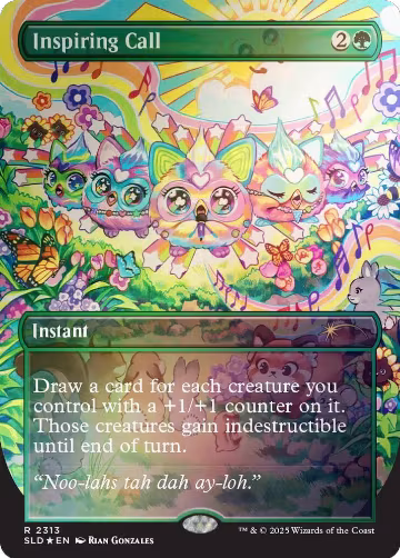 Inspiring Call (Rainbow Foil) (2313), Secret Lair Drop Series — Magic card price
