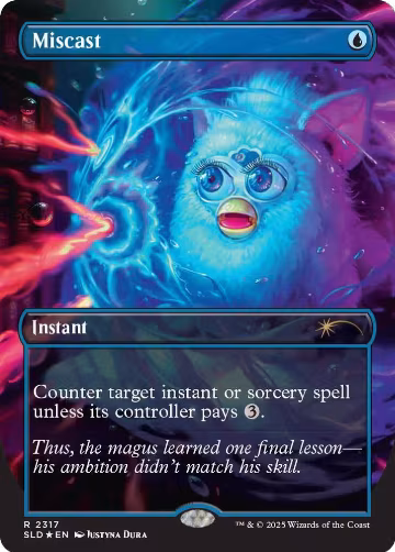 Miscast (Rainbow Foil) (2317), Secret Lair Drop Series — Magic card price