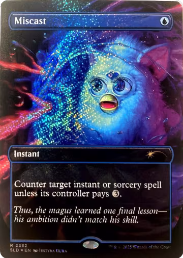 Miscast (Confetti Foil) (2332), Secret Lair Drop Series — Magic card price