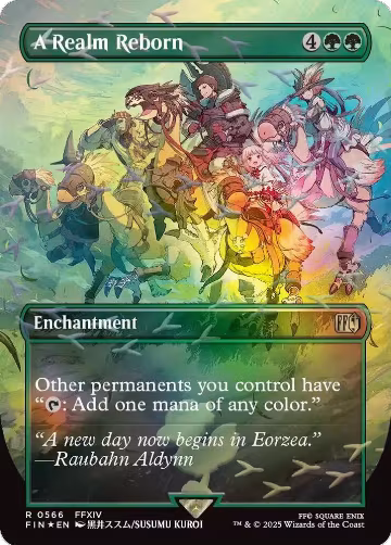 A Realm Reborn (Borderless) (Chocobo Track Foil) (566), FINAL FANTASY — Magic card price
