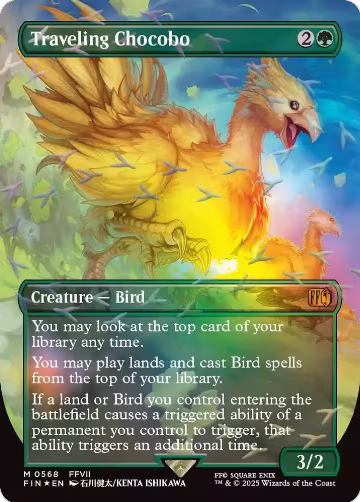 Traveling Chocobo (Borderless) (Chocobo Track Foil) (568), FINAL FANTASY — Magic card price
