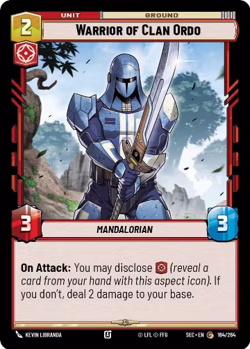 Warrior of Clan Ordo (164/264), Secrets of Power — Star Wars card price
