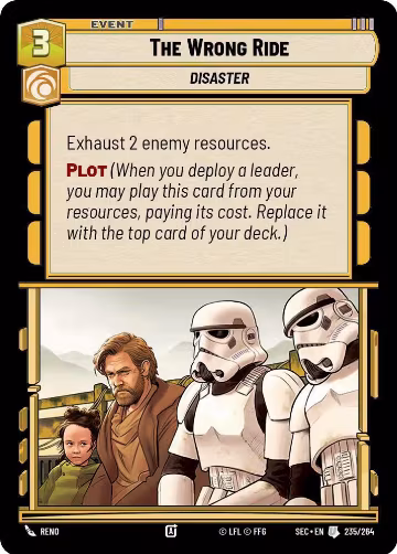 The Wrong Ride (235/264), Secrets of Power — Star Wars card price