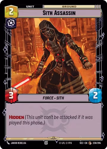 Sith Assassin (238/264), Secrets of Power — Star Wars card price