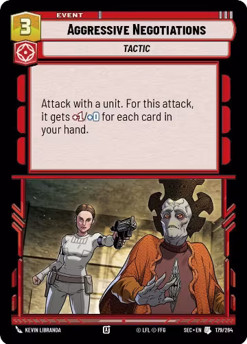 Aggressive Negotiations (179/264), Secrets of Power — Star Wars card price