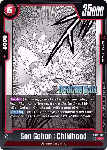 Son Gohan : Childhood - SB02-007 (SB02-007), Manga Booster 02 — DB Fusion card price