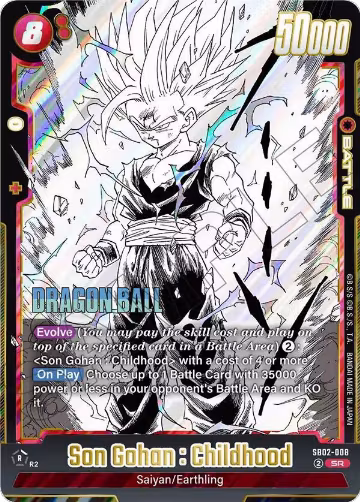 Son Gohan : Childhood - SB02-008 (SB02-008), Manga Booster 02 — DB Fusion card price