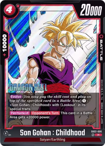 Son Gohan : Childhood - SB02-006 (SB02-006), Manga Booster 02 — DB Fusion card price