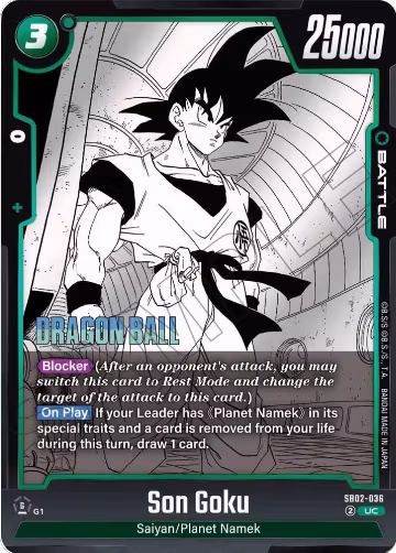 Son Goku - SB02-036 (SB02-036), Manga Booster 02 — DB Fusion card price