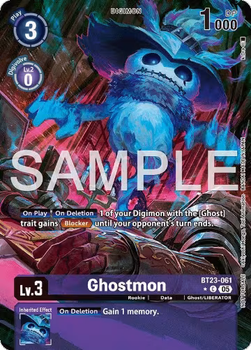 Ghostmon (Hacker's Slumber Box Promotion Pack) (BT23-061 C), Hackers' Slumber — Digimon card price