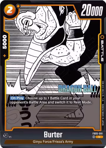 Burter (FB05-081), Manga Booster 02 — DB Fusion card price