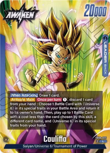 Caulifla - FB08-025 (FB08-025), Saiyan's Pride — DB Fusion card price