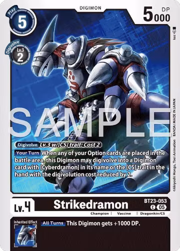 Strikedramon (BT23-053 C), Hackers' Slumber — Digimon card price