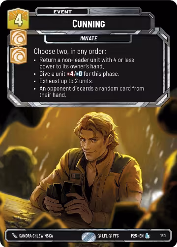 Cunning (130), Sector and Regional Promos: Season 1 — Star Wars card price