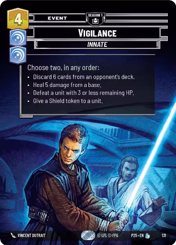 Vigilance (131) (131), Sector and Regional Promos: Season 1 — Star Wars card price
