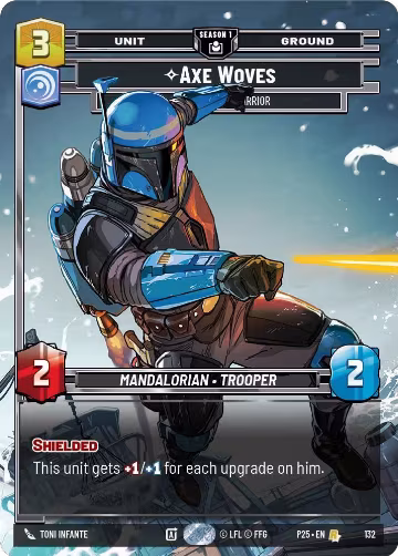 Axe Woves - Accomplished Warrior (132) (132), Sector and Regional Promos: Season 1 — Star Wars card price
