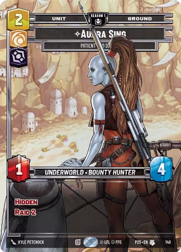 Aurra Sing - Patient and Deadly (140) (140), Sector and Regional Promos: Season 1 — Star Wars card price
