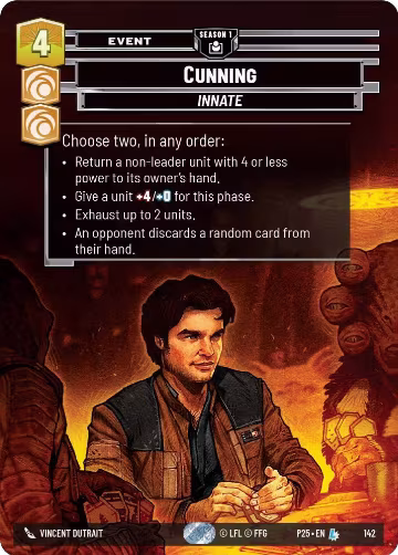 Cunning (142) (142), Sector and Regional Promos: Season 1 — Star Wars card price