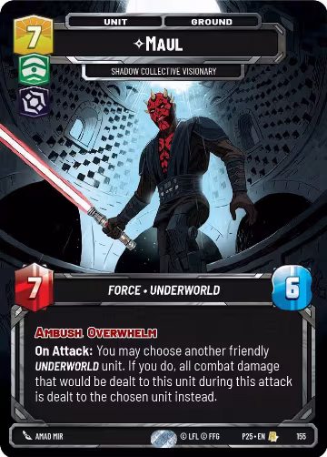 Maul - Shadow Collective Visionary (155), Sector and Regional Promos: Season 1 — Star Wars card price