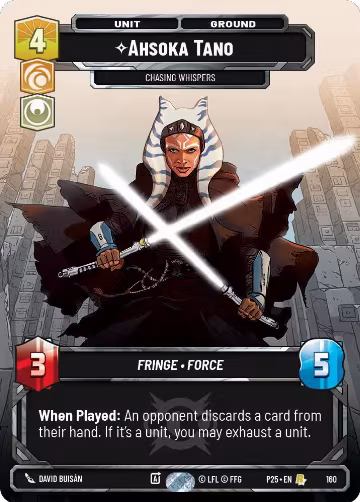 Ahsoka Tano - Chasing Whispers (160), Sector and Regional Promos: Season 1 — Star Wars card price