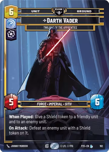 Darth Vader - Twilight of the Apprentice (162) (162), Sector and Regional Promos: Season 1 — Star Wars card price