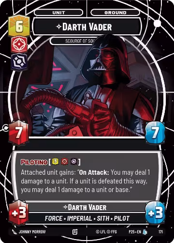 Darth Vader - Scourge of Squadrons (171), Sector and Regional Promos: Season 1 — Star Wars card price