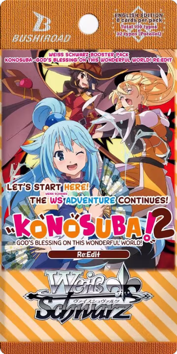 KONOSUBA -God’s blessing on this wonderful world! Re:Edit Booster Pack, KONOSUBA -God’s blessing on this wonderful world! Re:Edit — Weiß Schwarz sealed product price