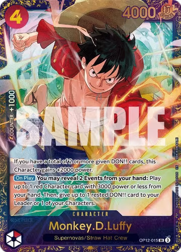 Monkey.D.Luffy (Treasure Cup 2025) (OP12-015), One Piece Promotion Cards — One Piece card price