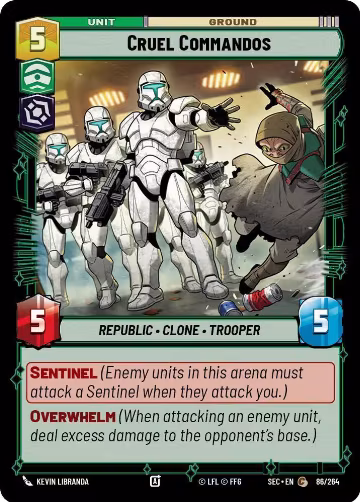 Cruel Commandos (86/264), Secrets of Power — Star Wars card price