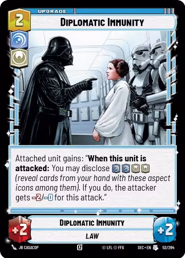 Diplomatic Immunity (52/264), Secrets of Power — Star Wars card price
