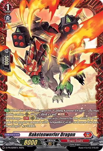 Raketenwerfer Dragon (D-PR/820EN), D Promo Cards — Vanguard card price